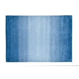THEKO Wollteppich  Wool Comfort ¦ blau ¦ Wolle ¦ Maße (cm): B: 190 H: 1,4