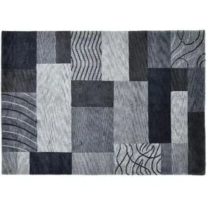 THEKO Wollteppich  Domas ¦ grau ¦ Wolle ¦ Maße (cm): B: 190 H: 1,2