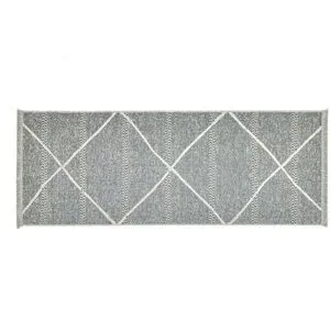 SANSIBAR Sylt Teppich  Braderup ¦ grau ¦ Viskose ¦ Maße (cm): B: 80 H: 0,5