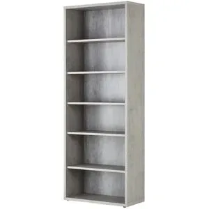 Höffner Regal  Donau ¦ grau ¦ Maße (cm): B: 81,6 H: 217 T: 35.7