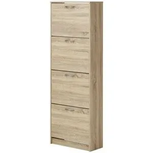 Höffner Schuhschrank  Mandello ¦ holzfarben ¦ Maße (cm): B: 58 H: 162 T: 25.0