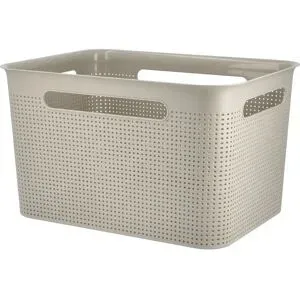 Rotho Aufbewahrungsbox  BRISEN ¦ beige ¦ Polypropylen ¦ Maße (cm): B: 36 H: 21
