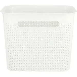 Rotho Aufbewahrungsbox  BRISEN ¦ weiß ¦ Polypropylen ¦ Maße (cm): B: 26 H: 21 T: