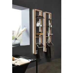 Höffner Handtuchleiter  Fresh ¦ holzfarben ¦ Maße (cm): B: 38,4 H: 172,8 T: 23.5