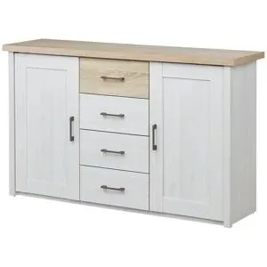 Höffner Kommode  Lancaster ¦ weiß ¦ Maße (cm): B: 150 H: 90 T: 42.0