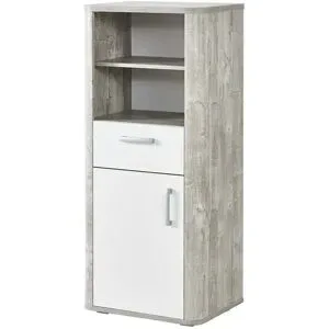 Höffner Beistellschrank  Hannes ¦ grau ¦ Maße (cm): B: 55 H: 128 T: 41.0