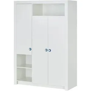 Höffner Kleiderschrank  3-türig  Charlie ¦ weiß ¦ Maße (cm): B: 137 H: 195 T: 56.0