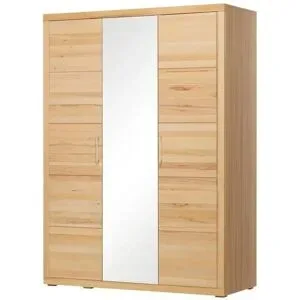 smart Kleiderschrank teilmassiv Oslo ¦ holzfarben ¦ Maße (cm): B: 150 H: 209 T: