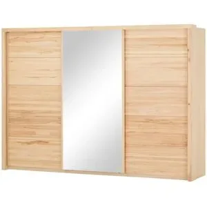 smart Schwebetürenschrank  3-türig  Oslo ¦ holzfarben ¦ Maße (cm): B: 284 H: 204