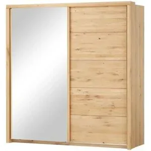 smart Schwebetürenschrank  2-türig mit Spiegeltür Oslo ¦ holzfarben ¦ Maße (cm):