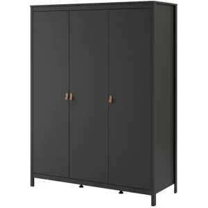Höffner Kleiderschrank  Madron ¦ schwarz ¦ Maße (cm): B: 150 H: 199 T: 58.0