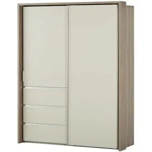 Höffner Schwebetürenschrank  2-türig  Mitta ¦ beige ¦ Maße (cm): B: 175 H: 220 T: 67.0