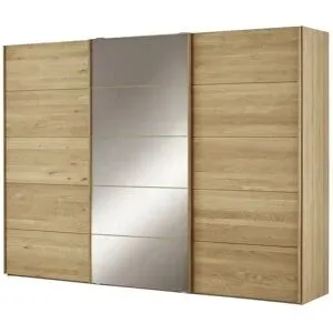 Woodford Schwebetürenschrank  Kyran ¦ holzfarben ¦ Maße (cm): B: 250 H: 236 T: