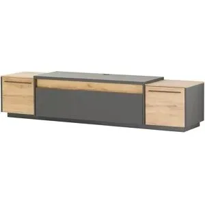 Höffner TV Lowboard  Light Line 10 ¦ grau ¦ Maße (cm): B: 223 H: 50 T: 50.0