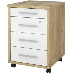 Höffner Rollcontainer  Plane ¦ holzfarben ¦ Maße (cm): B: 43 H: 62 T: 48.0