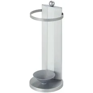 Höffner Schirmständer  Juno ¦ weiß ¦ Metall ¦ Maße (cm): B: 26 H: 62 T: 26.0
