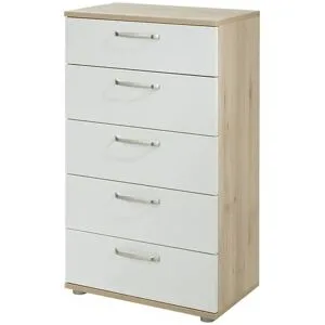 Höffner Kommode  Paris ¦ weiß ¦ Maße (cm): B: 60,3 H: 101,5 T: 36.0