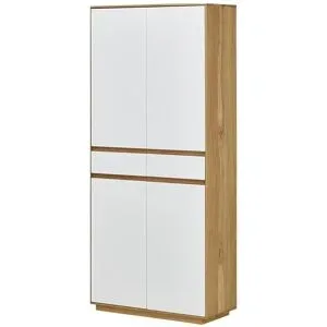 Höffner Mehrzweckschrank  Tiba ¦ weiß ¦ Maße (cm): B: 86 H: 193 T: 37.0
