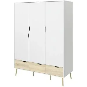 Höffner Kleiderschrank  Ogna ¦ weiß ¦ Maße (cm): B: 147 H: 200 T: 58.0