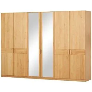 Woodford Drehtürenschrank teilmassiv Morgana ¦ holzfarben ¦ Maße (cm): B: 300 H: