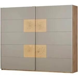 Höffner Schwebetürenschrank  Rugby ¦ grau ¦ Maße (cm): B: 270 H: 225 T: 60.0