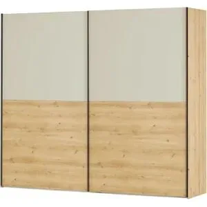 uno Schwebetürenschrank  2-türig  Riva ¦ holzfarben ¦ Maße (cm): B: 246,3 H: 217