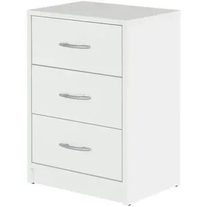 Höffner Nachtkommode  Ashford ¦ weiß ¦ Maße (cm): B: 38,5 H: 54,2 T: 28.2