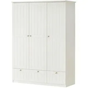 Mia & Mo Kleiderschrank  Suna ¦ weiß ¦ Maße (cm): B: 141 H: 187 T: 55.0
