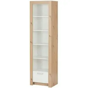 Höffner Standregal  Julius ¦ weiß ¦ Maße (cm): B: 54 H: 195,5 T: 38.8