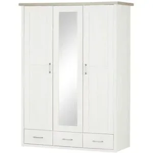 Höffner Kleiderschrank  Toran ¦ weiß ¦ Maße (cm): B: 148 H: 200,5 T: 61.5