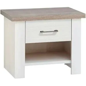 Höffner Nachtkommode  Toran ¦ weiß ¦ Maße (cm): B: 51 H: 46 T: 43.0