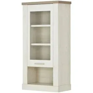 Höffner Hängevitrine  Viareggio ¦ weiß ¦ Maße (cm): B: 71,2 H: 136,5 T: 34.4