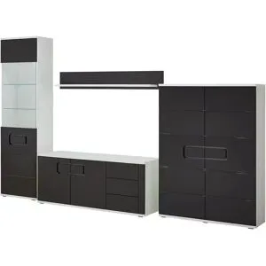 uno Wohnwand  Talia ¦ schwarz ¦ Maße (cm): B: 320 H: 207 T: 48.0