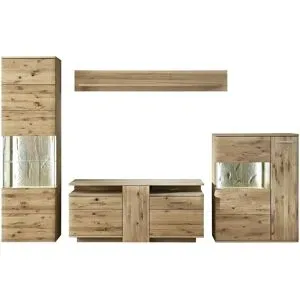 Woodford Wohnwand  Astoria ¦ holzfarben ¦ Maße (cm): B: 300 H: 208 T: 45.0