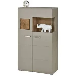 Höffner Vitrine  Cortina ¦ braun ¦ Maße (cm): B: 80 H: 139 T: 37.0