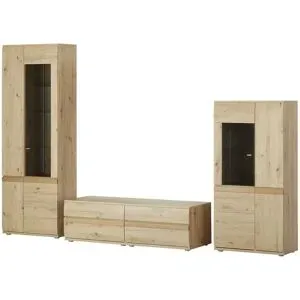 Höffner Wohnkombination  Binz ¦ holzfarben ¦ Maße (cm): B: 300 H: 215 T: 53.0
