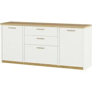 Wohnwert Sideboard  Libro plus ¦ weiß ¦ Maße (cm): B: 175 H: 78 T: 41.0