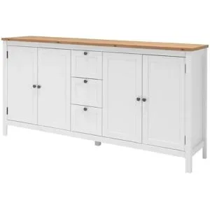 Höffner Sideboard  Mazzano ¦ weiß ¦ Maße (cm): B: 180 H: 90 T: 40.0
