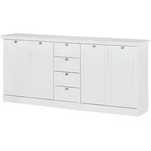 Höffner Sideboard  Laurito ¦ weiß ¦ Maße (cm): B: 200 H: 90 T: 40.0
