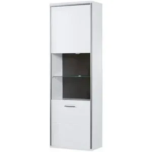 uno Vitrine  Setto ¦ weiß ¦ Maße (cm): B: 64 H: 201 T: 38.0