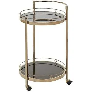 Höffner Servierwagen goldfarben Oro ¦ gold ¦ Maße (cm): B: 51 H: 76,5 T: 45.0