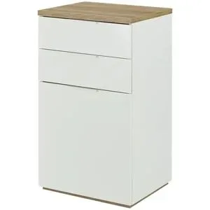 Höffner Kommode  Siena ¦ weiß ¦ Maße (cm): B: 60 H: 102,3 T: 50.0