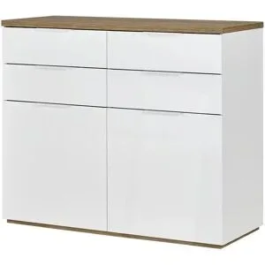 Höffner Kommode  Siena ¦ weiß ¦ Maße (cm): B: 119,6 H: 102,3 T: 50.0