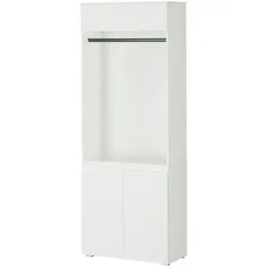 smart Garderobenschrank  BEN ¦ weiß ¦ Maße (cm): B: 80 H: 210 T: 37.0