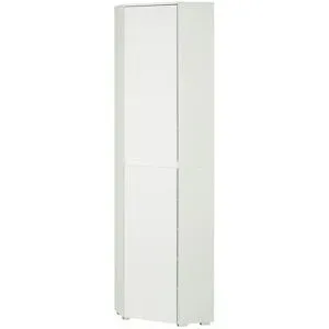 smart Mehrzweckhochschrank Ecke  BEN ¦ weiß ¦ Maße (cm): B: 55 H: 210 T: 55.0
