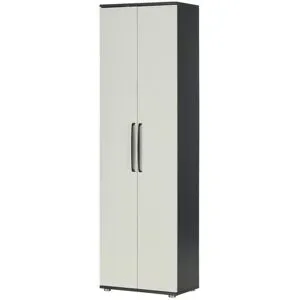 Höffner Garderobenschrank  Paris ¦ grau ¦ Maße (cm): B: 60,3 H: 201 T: 36.0