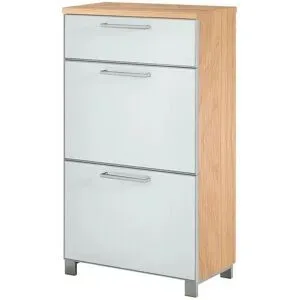 Höffner Schuhschrank  Duna ¦ weiß ¦ Maße (cm): B: 61 H: 108 T: 31.0