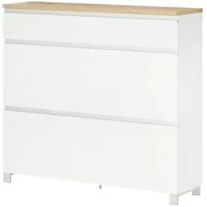 Höffner Schuhschrank  Skala ¦ weiß ¦ Maße (cm): B: 120 H: 108 T: 31.0