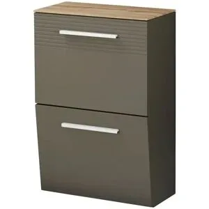 Wohnwert Hängeschuhschrank  Helen ¦ grau ¦ Maße (cm): B: 53 H: 79 T: 28.0