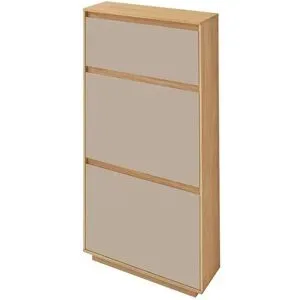 Höffner Schuhschrank  Tiba ¦ creme ¦ Maße (cm): B: 62 H: 124 T: 21.0